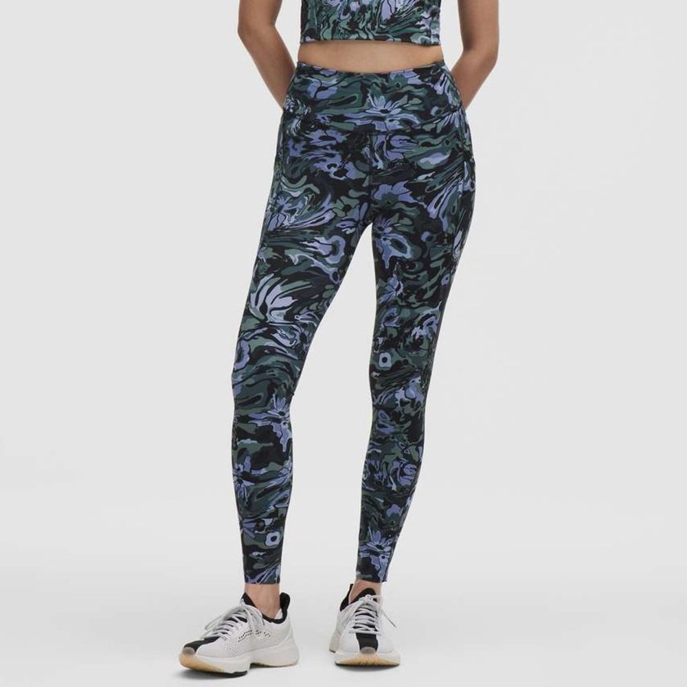LULULEMON Fast and Free High Rise Tight 25” 5-pocket in Flower Meld Multi